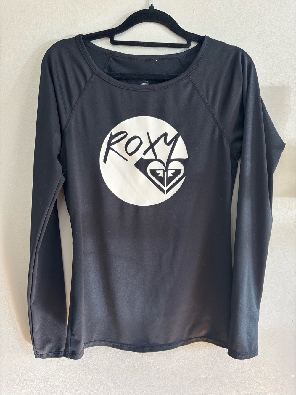 Roxy Black Long Sleeve Rashguard